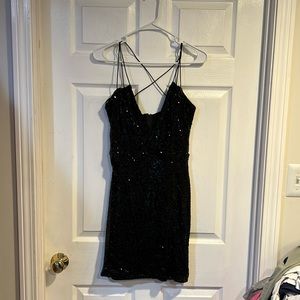 Homecoming dress by Windsor - sequence stretch mini dress